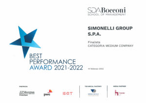 Simonelli Group tra i finalisti del Best Performance Award 2021