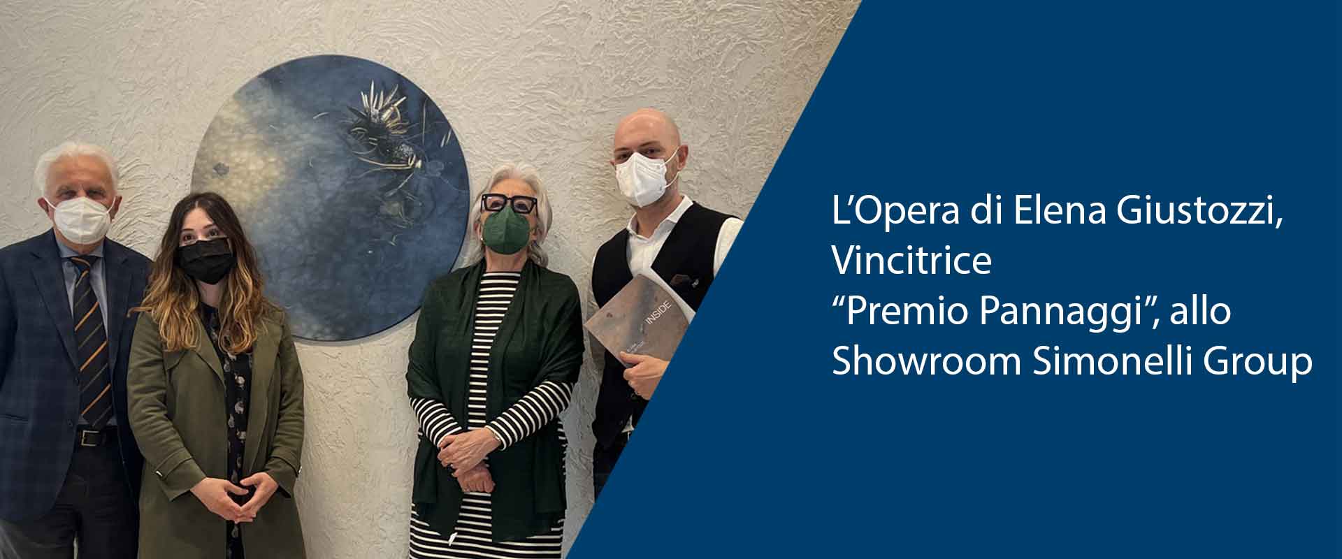 Opera di Elena Giustozzi, Vincitrice “Premio Pannaggi”, allo Showroom Simonelli Group