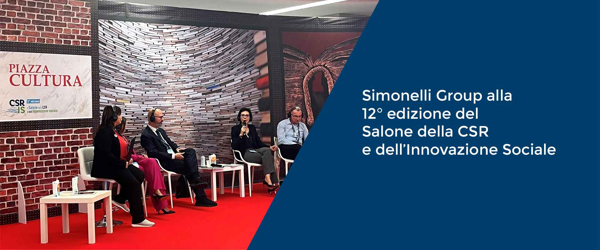 Simonelli Group alla 12° edizione del Salone della CSR e dell’Innovazione Sociale