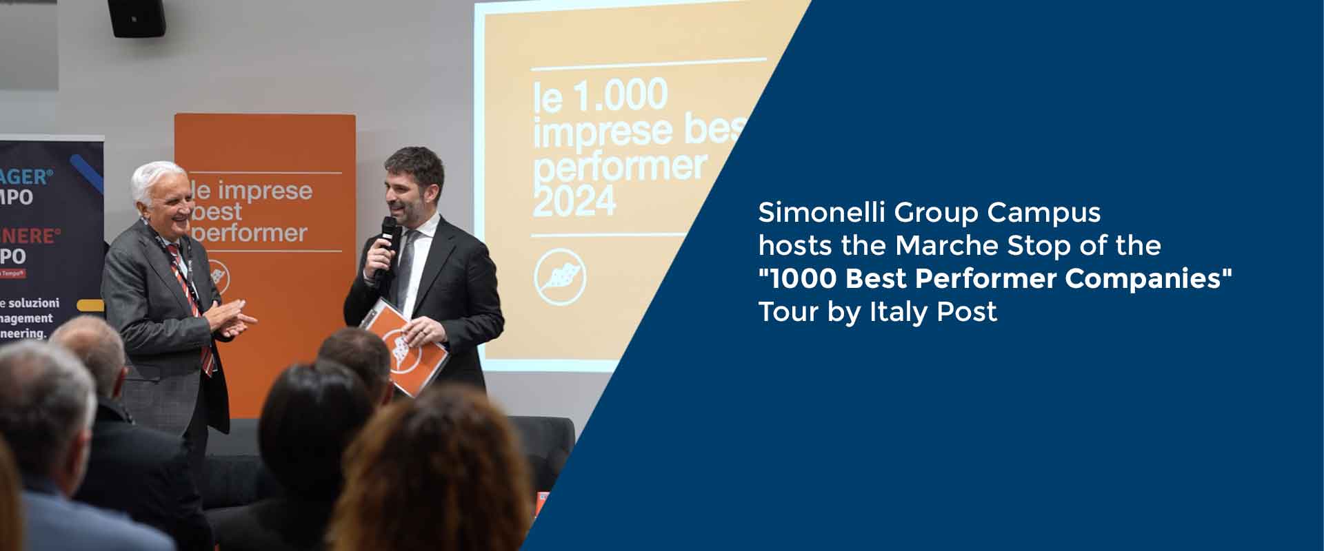 Simonelli Group Campus hosts the Marche Stop of the “1000 Best Performer Companies” Tour by Italy Post